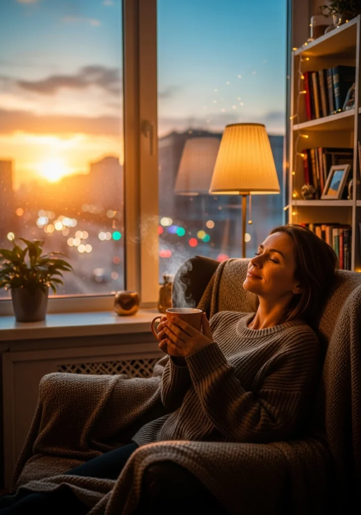 Дівчина відпочиває для підтримки свого старну під час ПМС