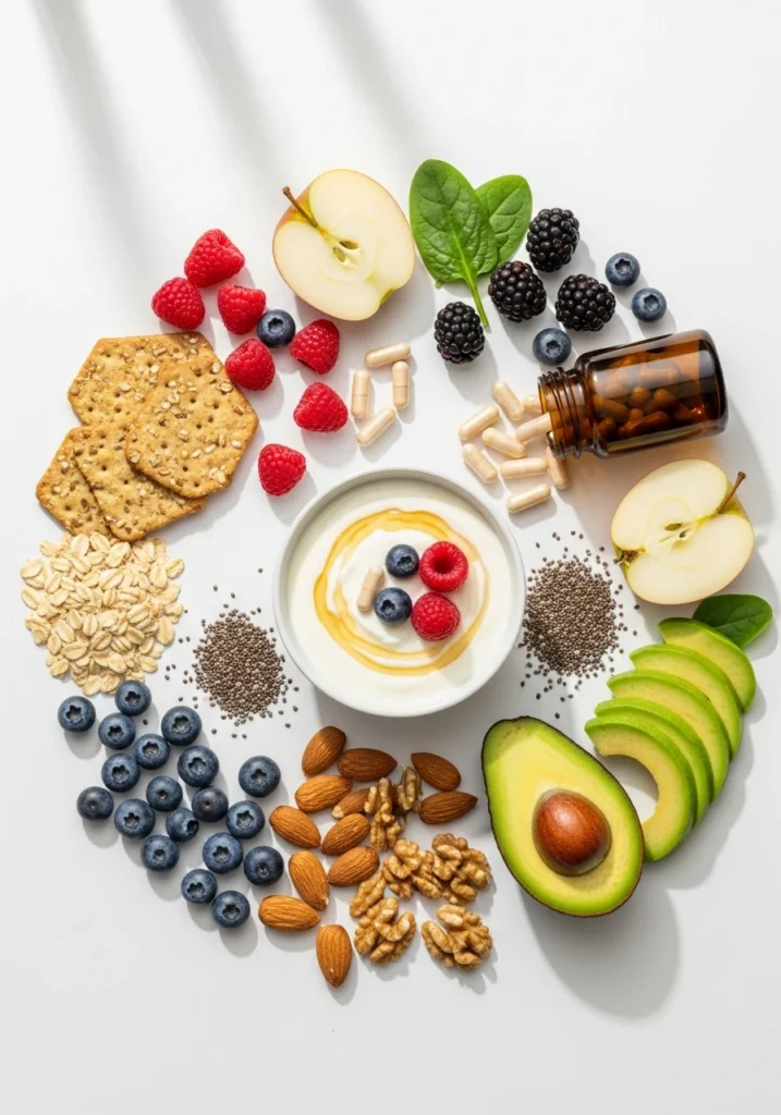 Продукти харчування та пробіотики, щоб відновити мікрофлору